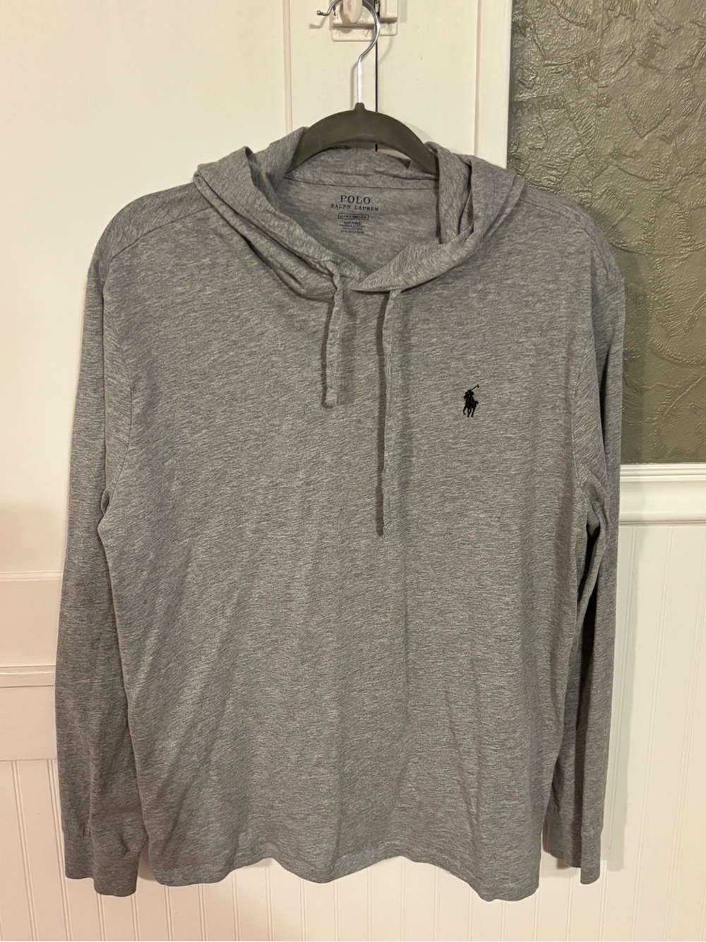 Polo by Ralph Lauren Heather Gray Long-Sleeve Hooded Tee